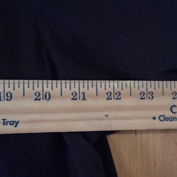 GERTIES Black Tencel/Linen Blend Topper Coat - Size M, Made in USA lagenlook - Picture 6 of 9